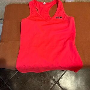 FILA Women's Neon Pink Tank Top